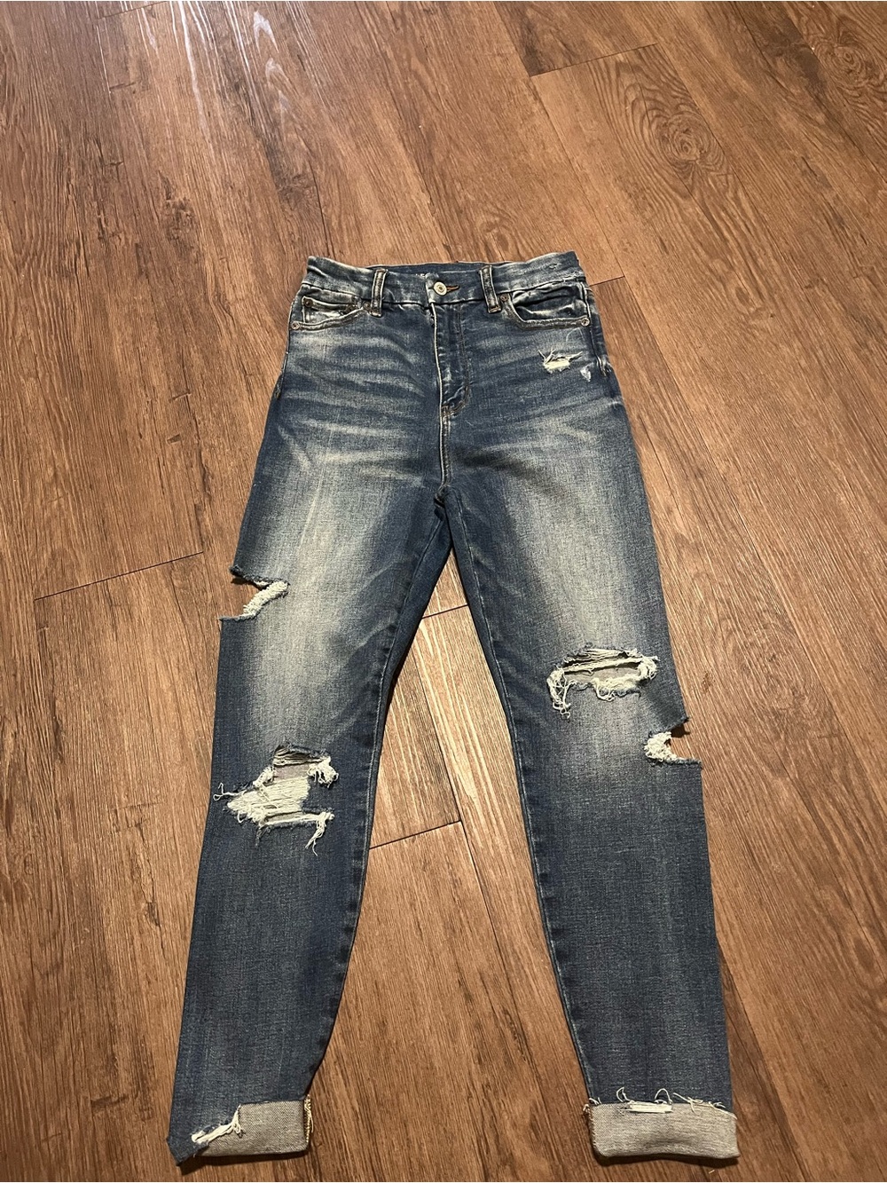 American Eagle Outfitters Distressed Blue Women's Jeggings